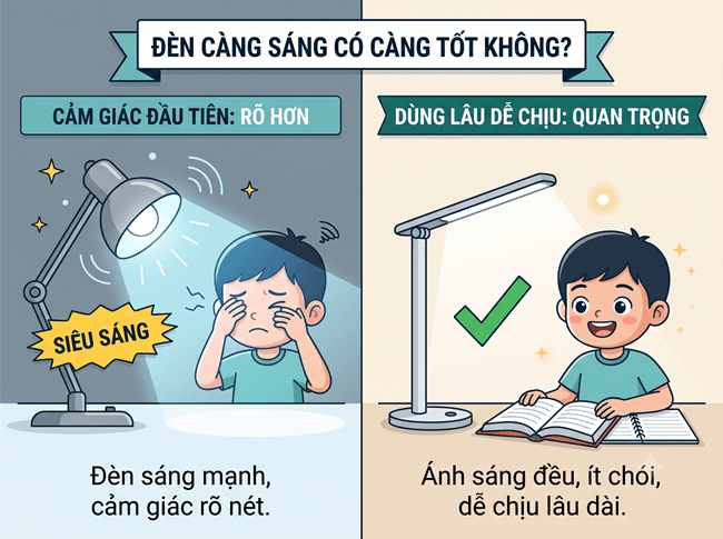Đèn Càng Sáng Có Càng Tốt Không
