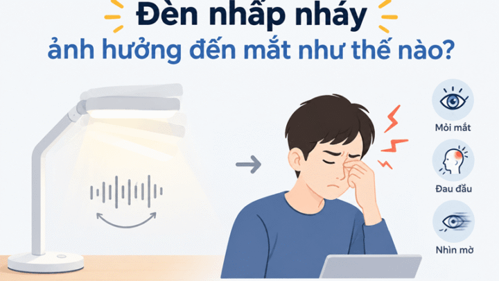 Đèn nhấp nháy ảnh hưởng đến mắt như thế nào?