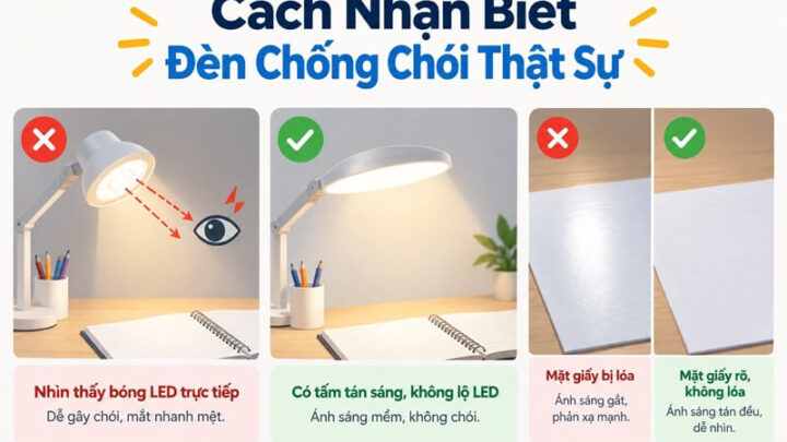 Cách Nhận Biết Đèn Chống Chói Thật Sự