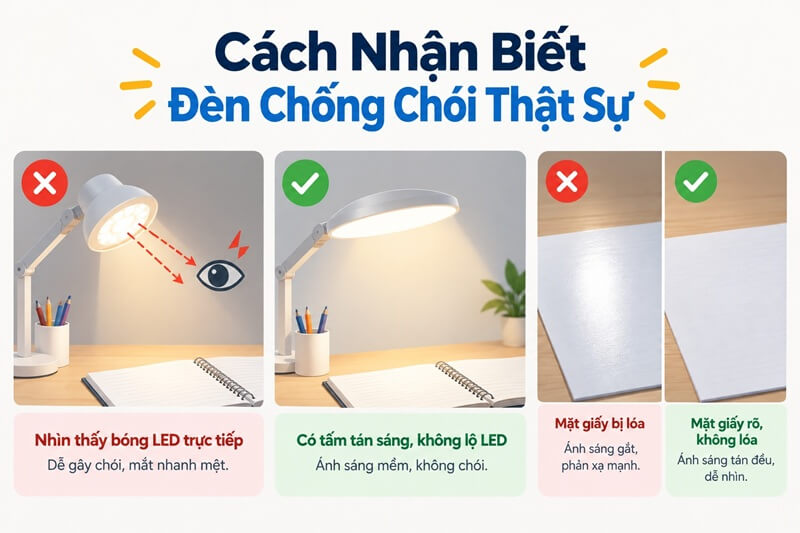 Cách Nhận Biết Đèn Chống Chói